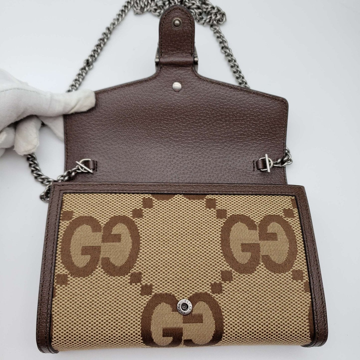 Gucci Dionysus Jumbo GG Wallet on Chain Crossbody Bag