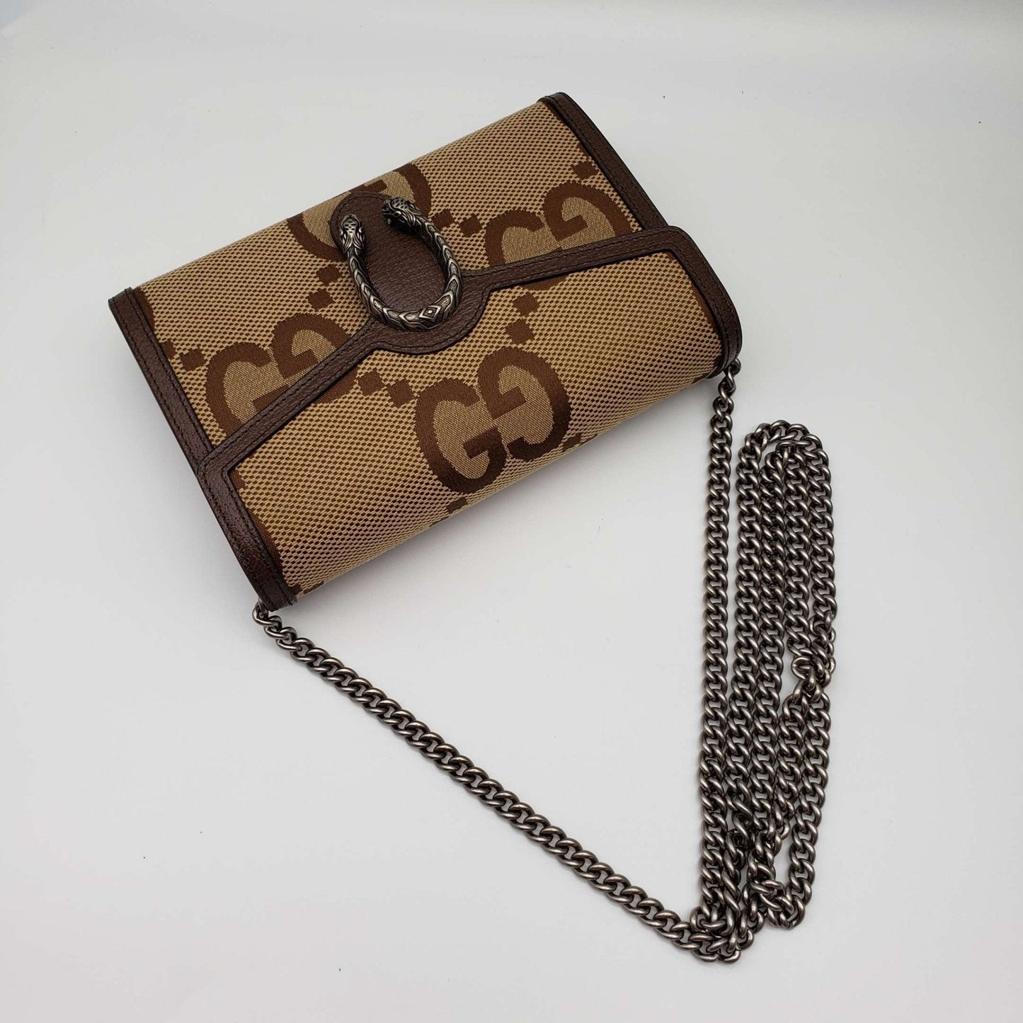 Gucci Dionysus Jumbo GG Wallet on Chain Crossbody Bag