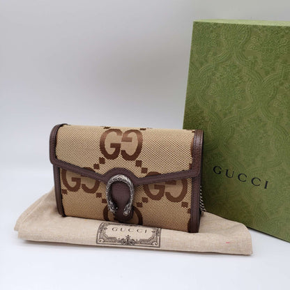 Gucci Dionysus Jumbo GG Wallet on Chain Crossbody Bag