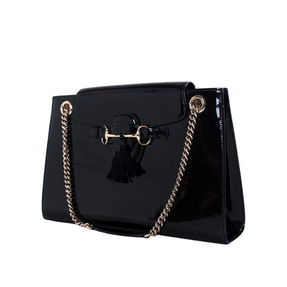 Gucci Emily Large Patent Leather Shoulder Bag