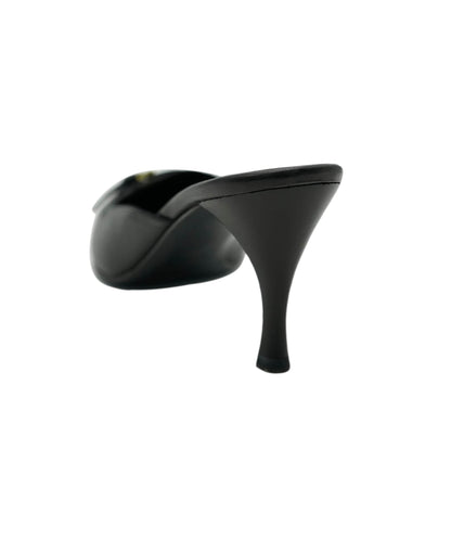 Gucci Leather Black Court Heels  ALC1756