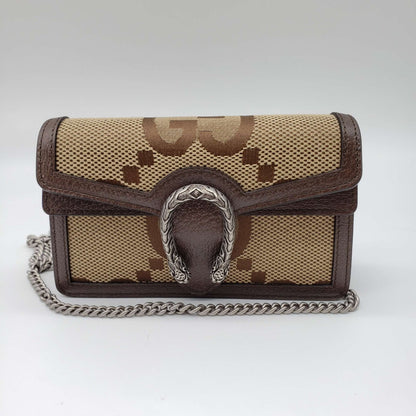 Gucci GG Dionysus Supermini Wallet on Chain Crossbody Bag