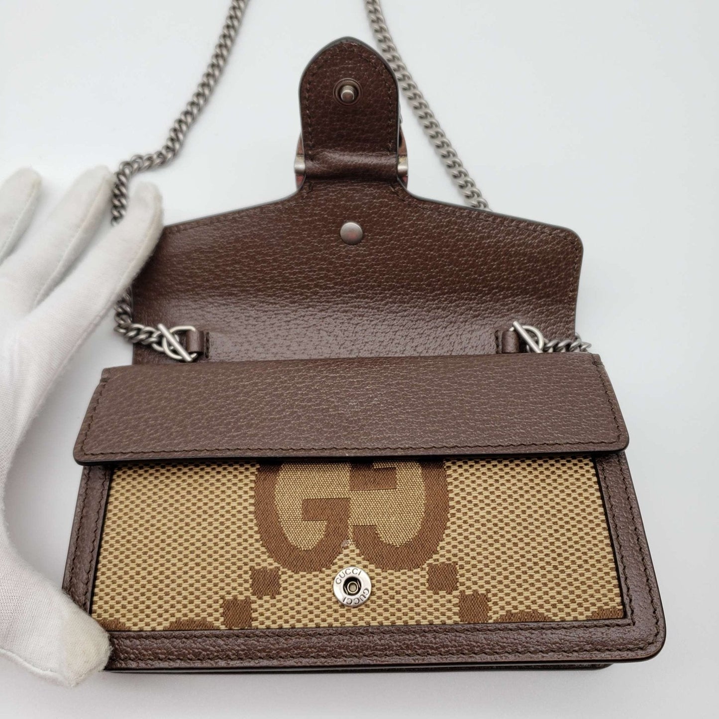 Gucci GG Dionysus Supermini Wallet on Chain Crossbody Bag