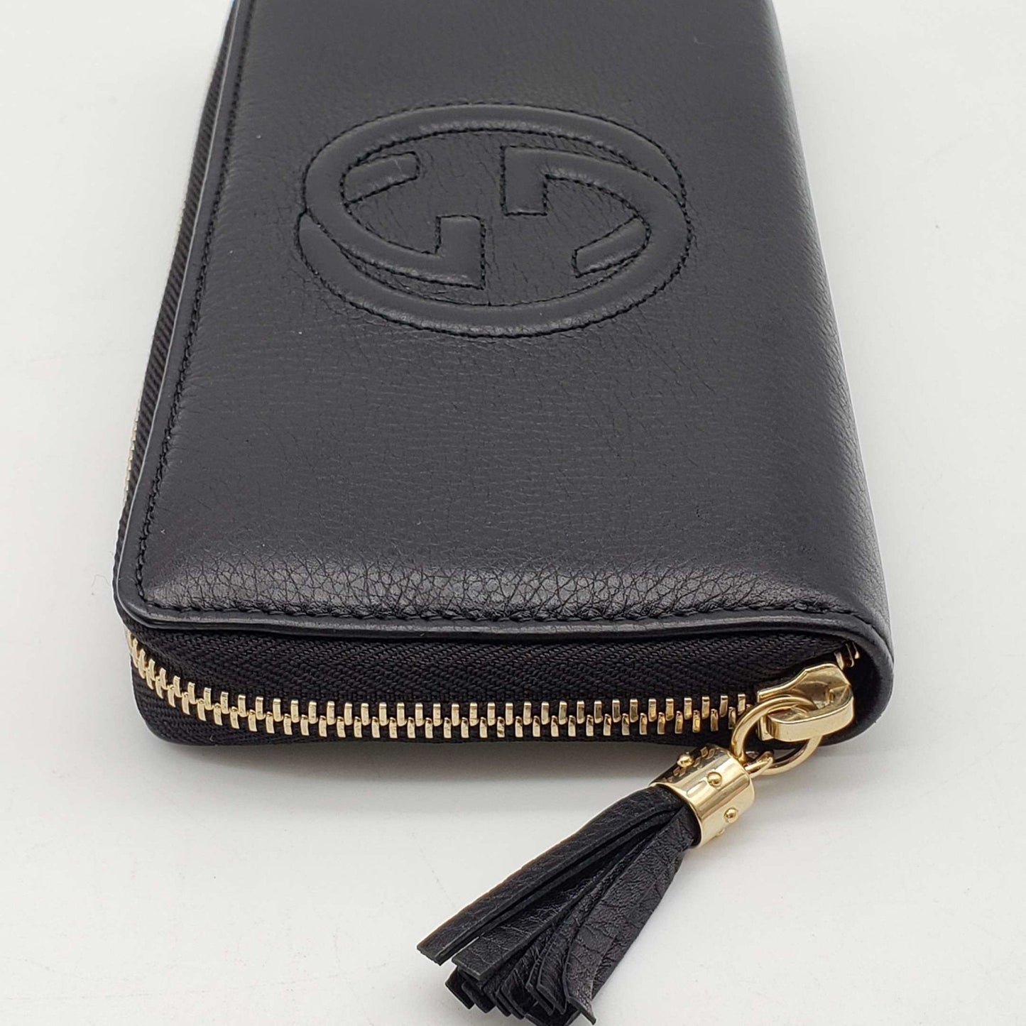 Gucci GG Leather Zippy Wallet