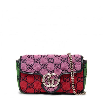 Gucci-GG Marmont Multicolour Super Mini Bag - Runway Catalog