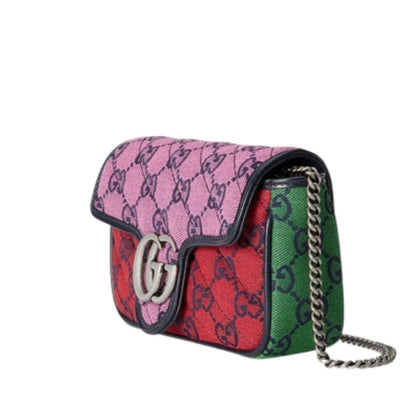 GG Marmont Multicolour Super Mini Bag