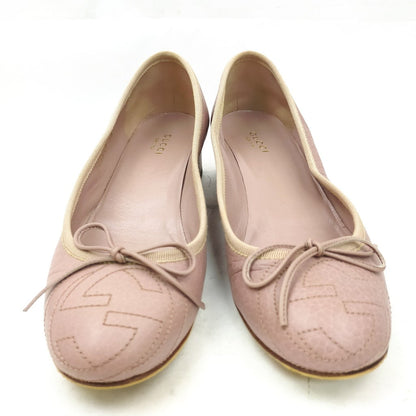 Gucci GG Pumps Women Pinks Leather Shoes