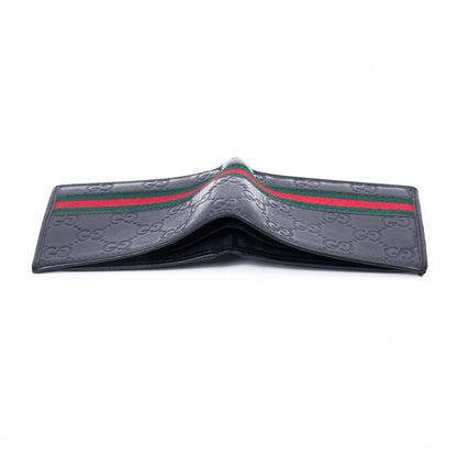 Gucci Guccissima Web Bi-Fold Wallet