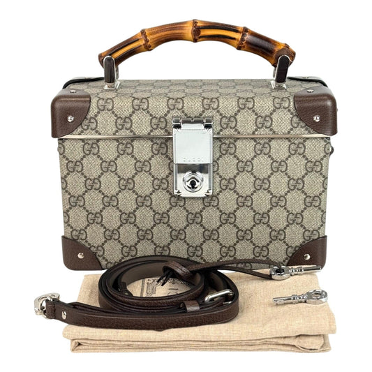 Gucci Bamboo Trotter GG Beauty Case Bag