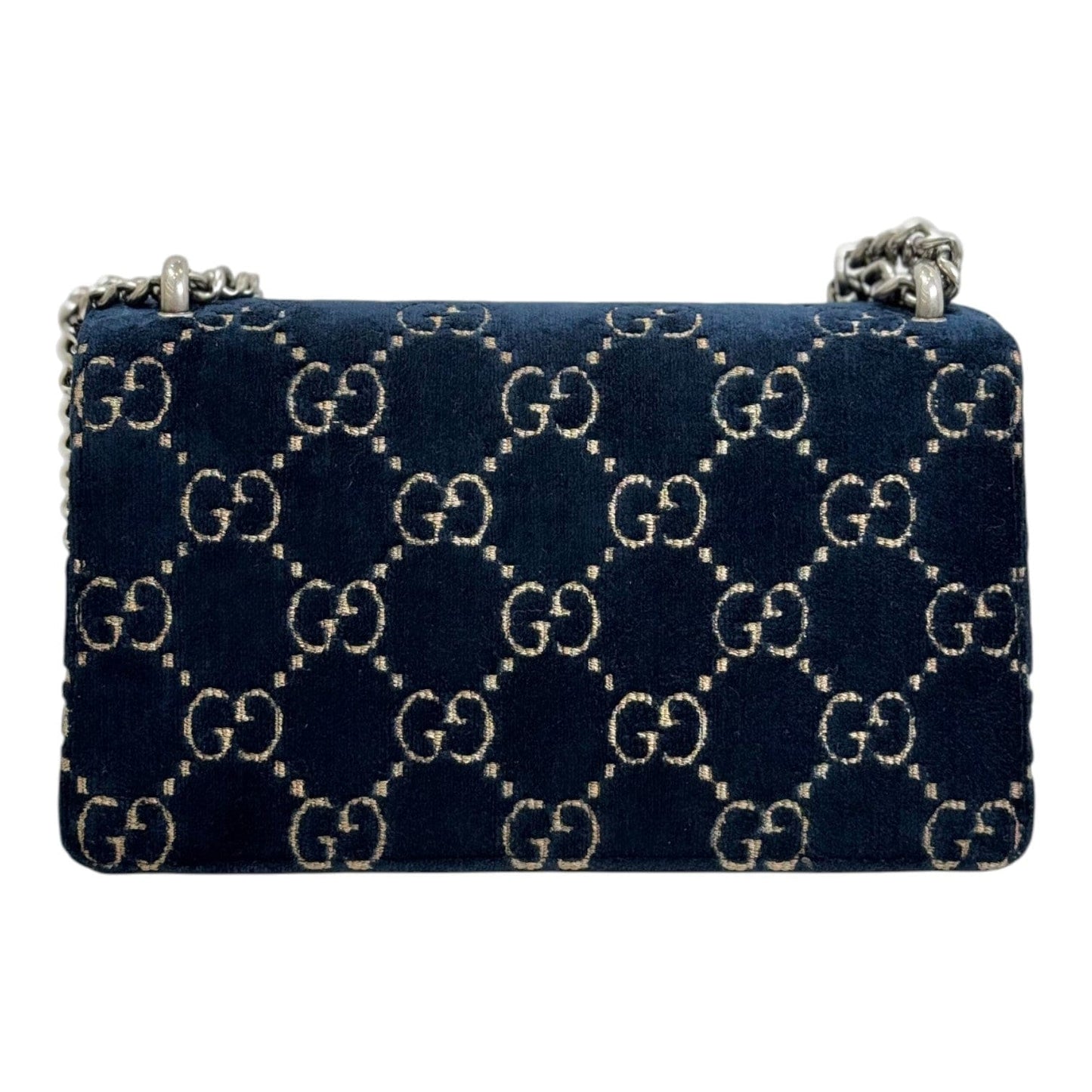 Gucci Dionysus Small Blue/Black Suede with Crystal Bag