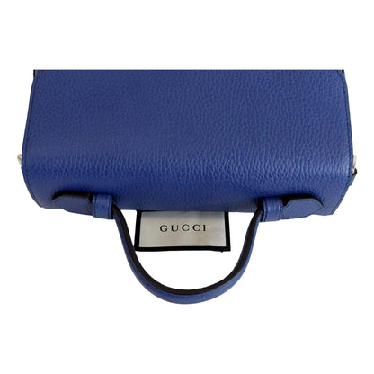 Gucci Interlocking G Caspian Blue Leather Chain Shoulder Bag 510302