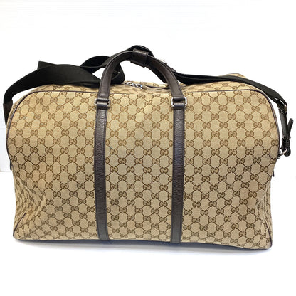 Gucci GG Logo Beige Large Carry-on Duffle