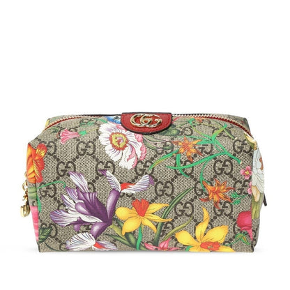 Gucci-Medium Floral Ophelia Gg Supreme Cosmetic Pouch Bag - Runway Catalog