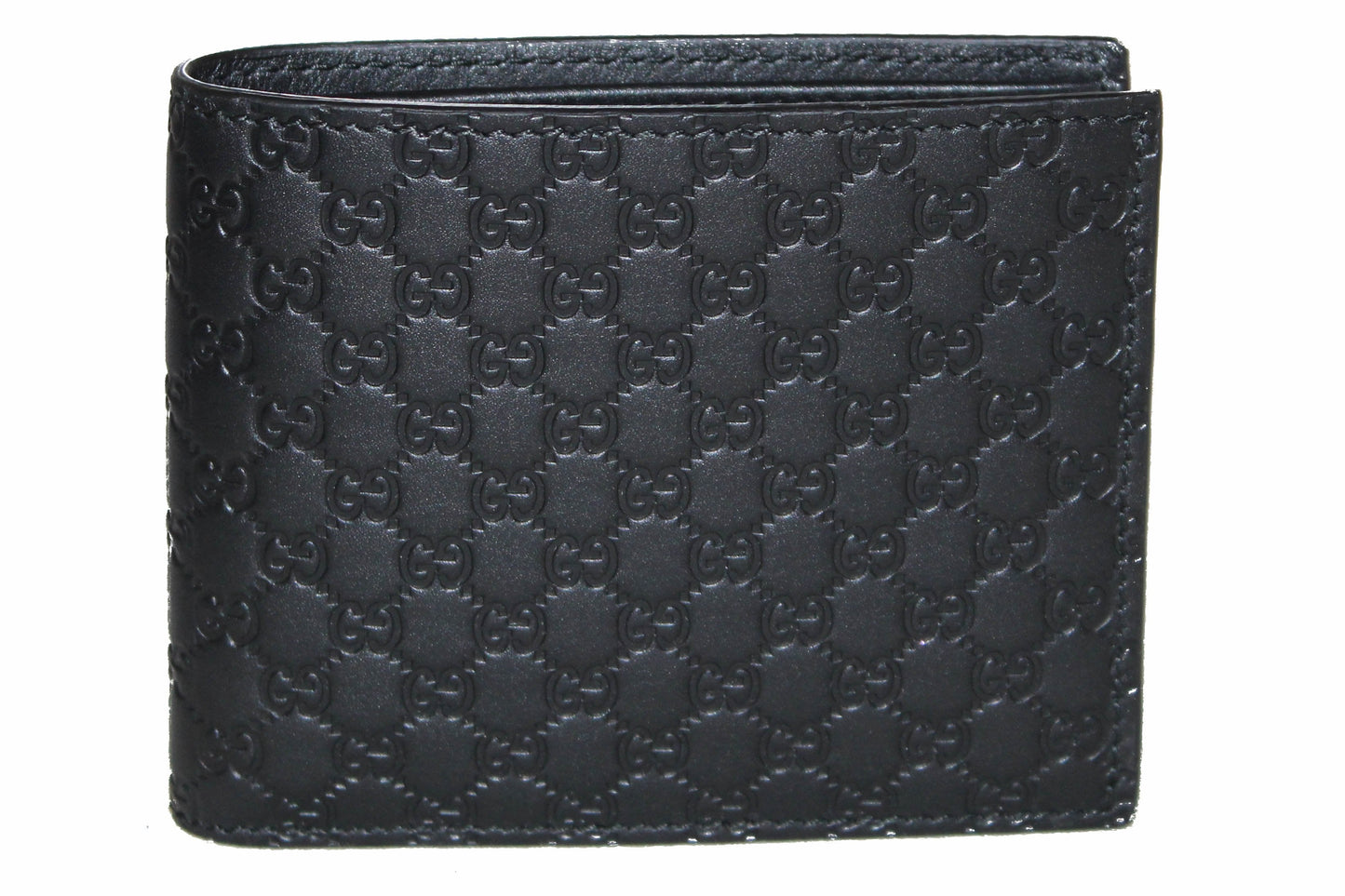 Gucci Men's Microguccissima Black Leather Bifold Wallet 260987