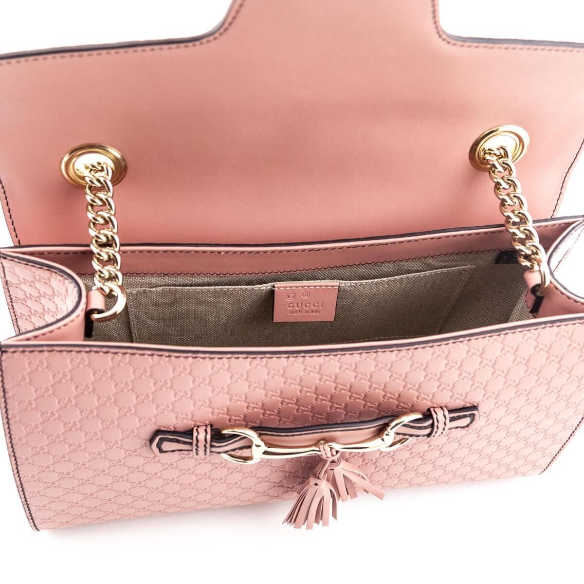 Microguccissima Medium Emily Chain Shoulder Bag Pink