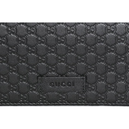 Gucci Microguccissma Black Wallet Crossbody Handbag 466507