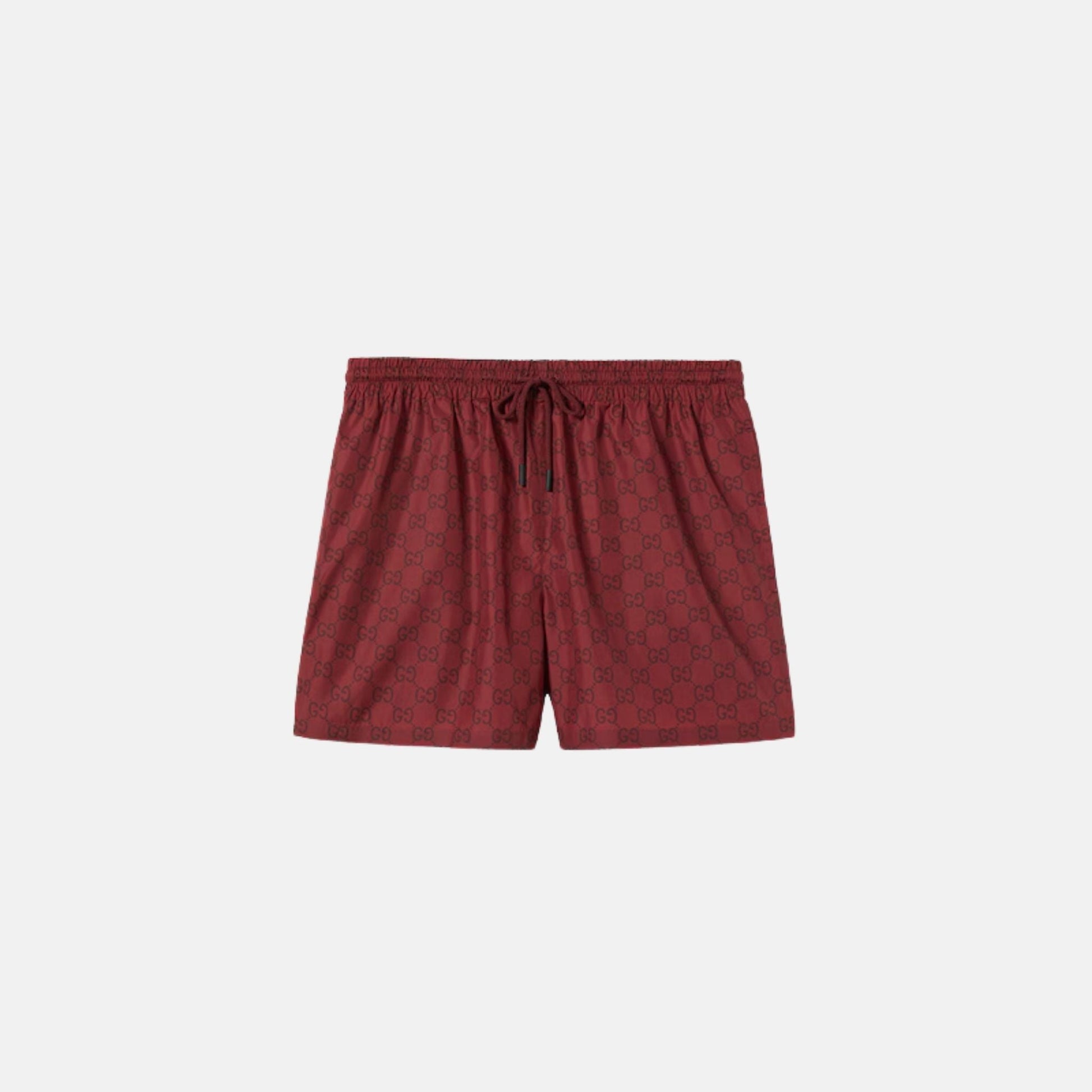 Gucci Nylon Swim Short With GG Print, Front
