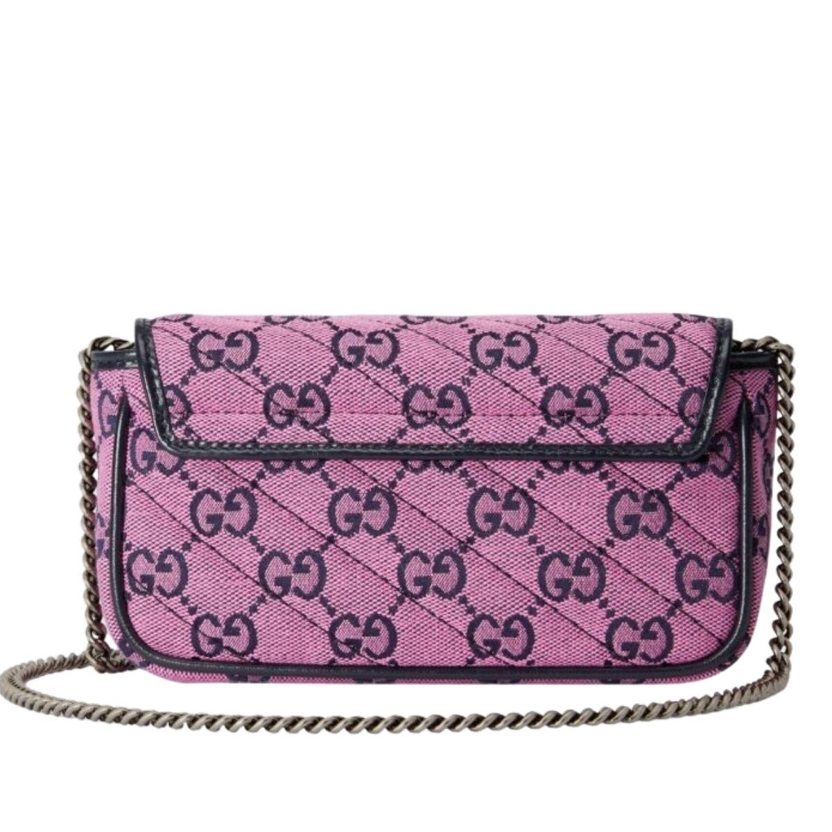 Pink GG Marmont Pink Super Mini Bag