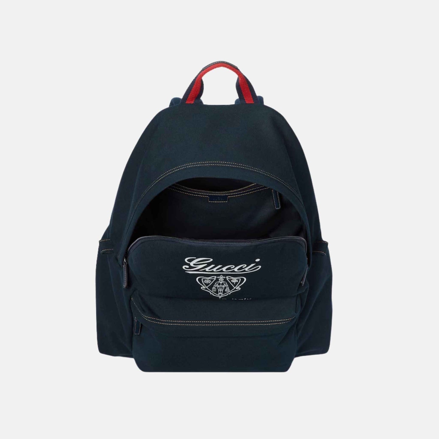 Printed Canvas Maxi Backpack