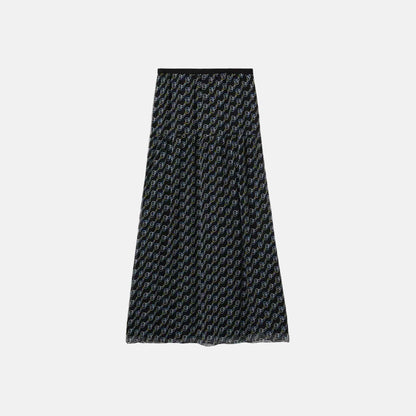 Gucci Printed Silk Skirt, Front