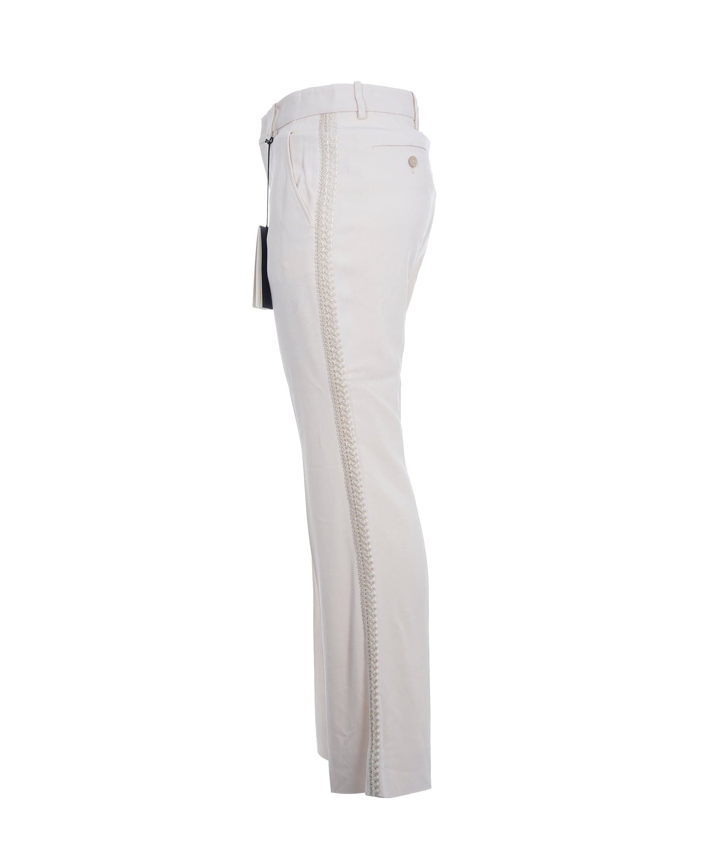 Gucci Cream Lace Detailed Trousers  ALC2686