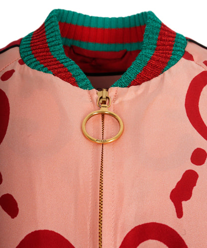 Gucci Red Pink GG Bomber  ALC1093