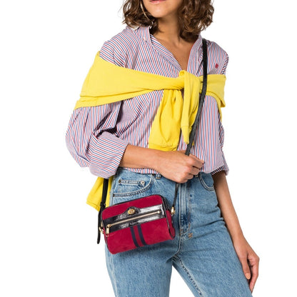 Red Ophidia Suede Mini Bag