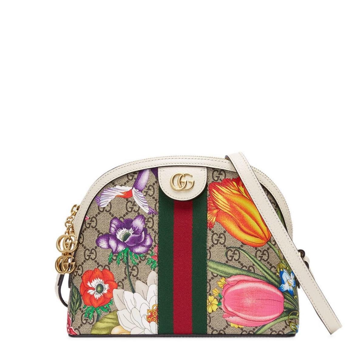 Gucci-Small Ophidia Flora Shoulder Bag - Runway Catalog