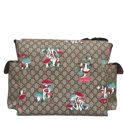 Supreme Mushroom-print Canvas Baby Diaper Changing Bag