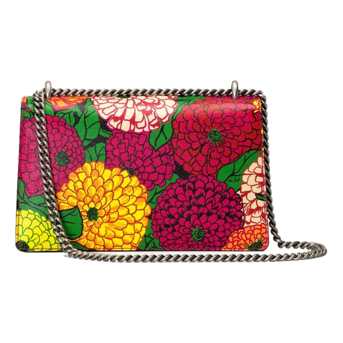 Gucci x Ken Scott Dionysus Floral Print Leather Shoulder Bag 400249