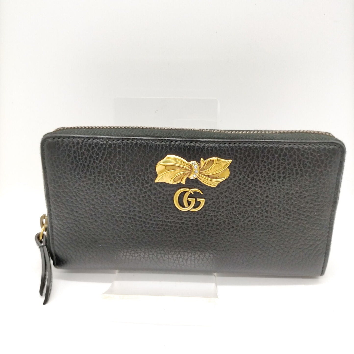 Gucci  Zippy  Black Leather Wallet