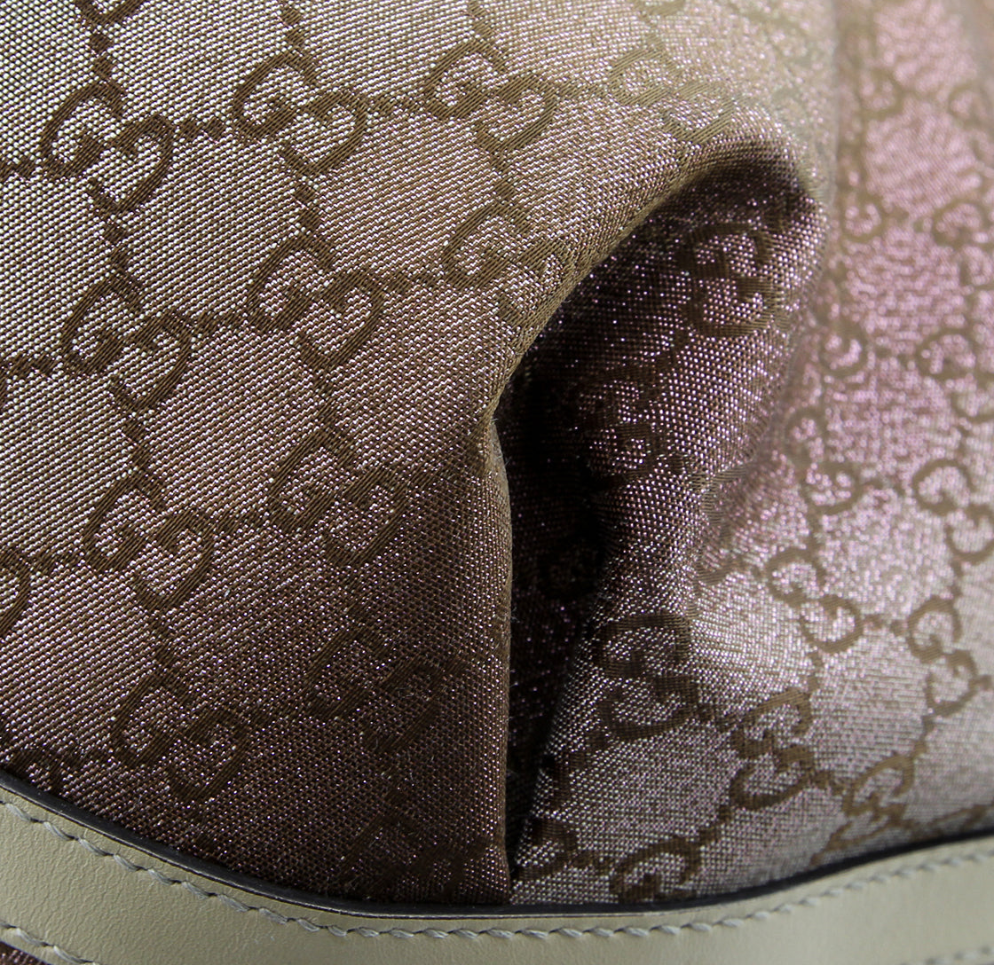 Gucci Brown Lurex Scarlett Tote