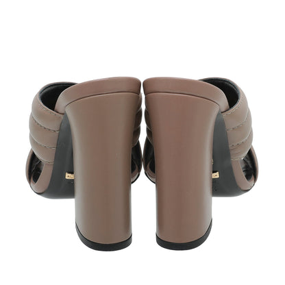 Gucci Etoupe Crossover Sandal 35.5