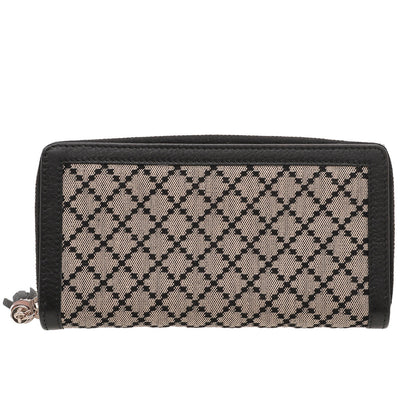 Gucci Bicolor Diamante Bamboo Tassel Zippy Wallet