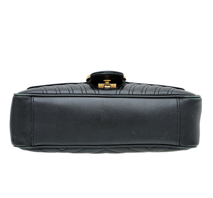 Gucci Black GG Marmont Matelasse Small Bag