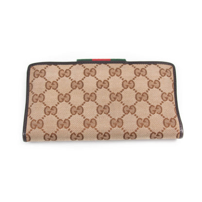 Gucci Web GG Continental Wallet