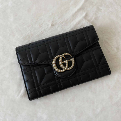 Gucci GG Marmont Matelassé Wallet On Chain