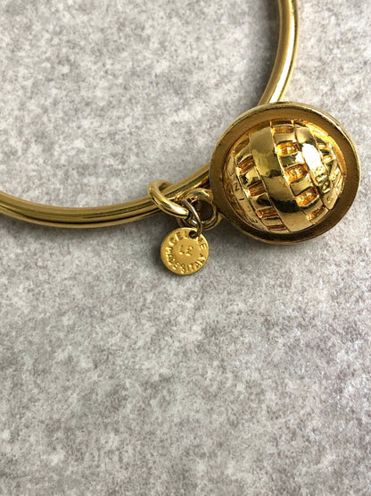 CELINE Charm Bracelet Gold Vintage 4utjv3