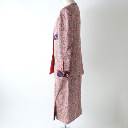 Vintage Chanel COCO Button Jacket Skirt Suit Set