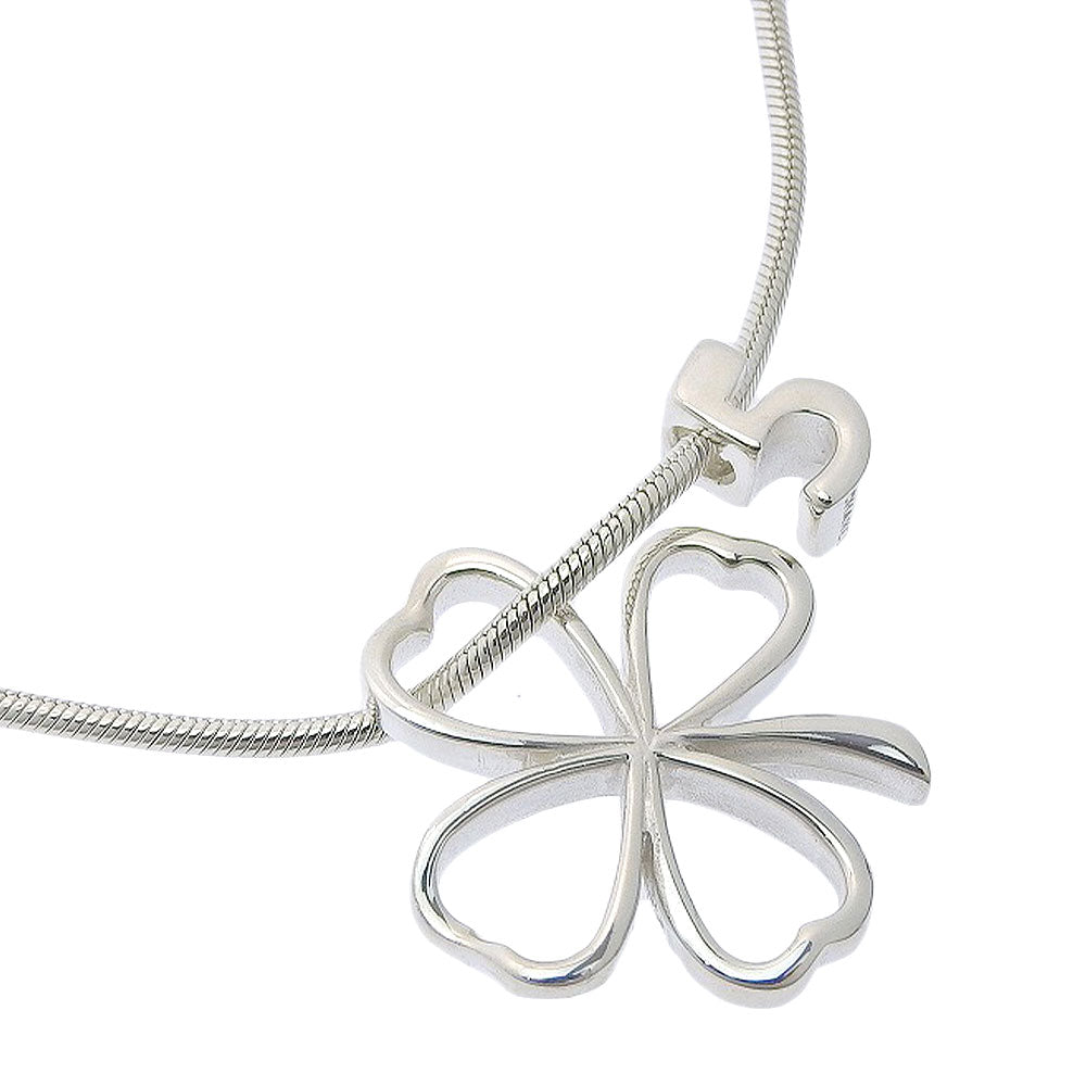Chanel Clover No.5 Icon Necklace Silver925