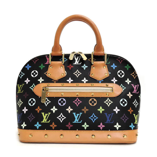 Louis Vuitton Alma PM Black Multicolor Monogram Canvas