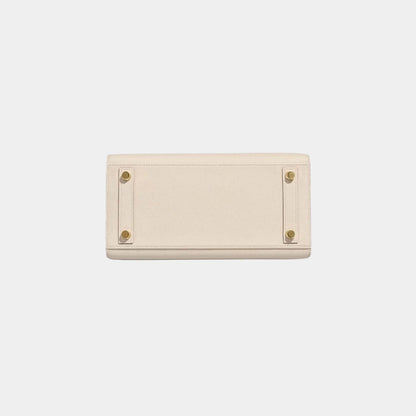 Birkin 25 Epsom Craie GHW