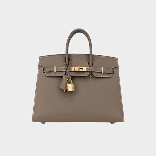 Birkin 25 Epsom Etoupe GHW