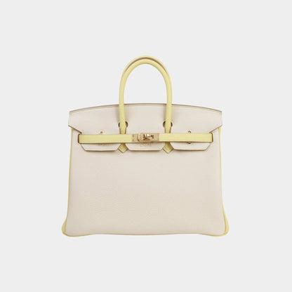 Birkin 25 HSS Togo Craie/Jaune Poussin PBHW