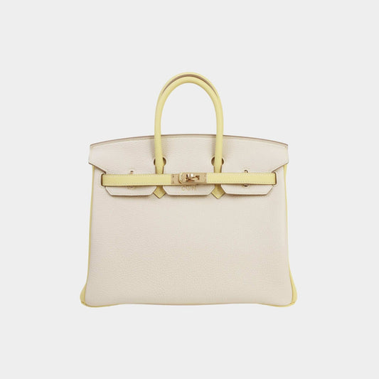 Birkin 25 HSS Togo Craie/Jaune Poussin PBHW