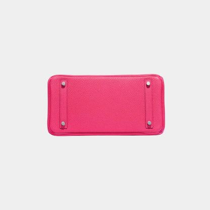 Birkin 30 Clemence Taurillon Rose Extreme PHW