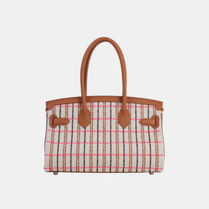 Birkin Shoulder Light 29 Swift-Toile H Canvas Gold PHW