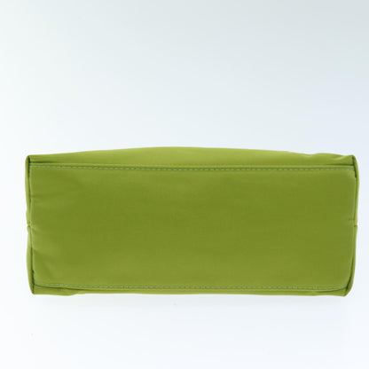Burberry Nova Check Accessory Pouch Nylon Beige Green Auth hk1323