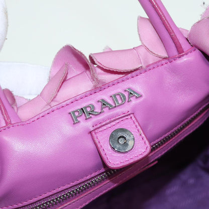 PRADA Hand Bag Nylon Pink Auth hk1377