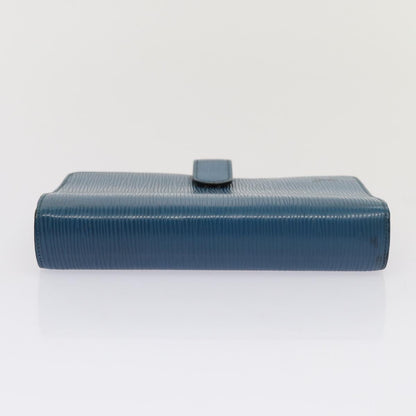 LOUIS VUITTON Epi Agenda MM Day Planner Cover Blue R20055 LV Auth hk1395